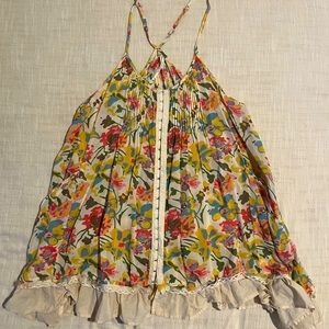 FINAL SALE Free People Floral Swing Tank